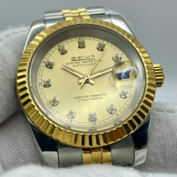 SeikoMod DateJust Or Jaune...